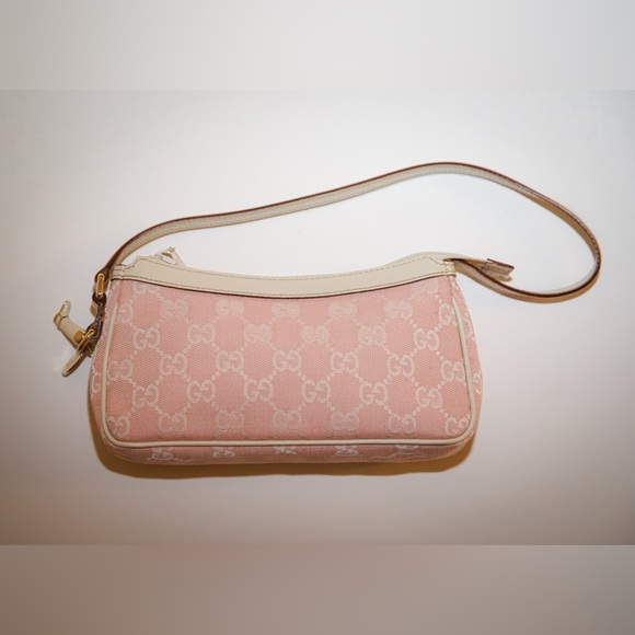 Gucci Handbags - Gucci Pink Cowboy Boot Charm Pochette Bag